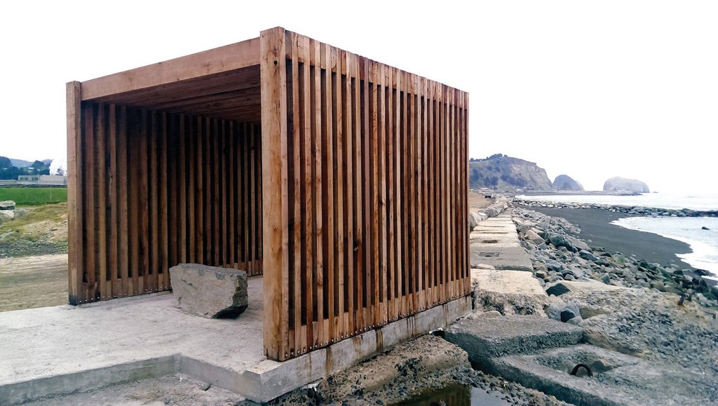 Alejando Aravena medinis statinys